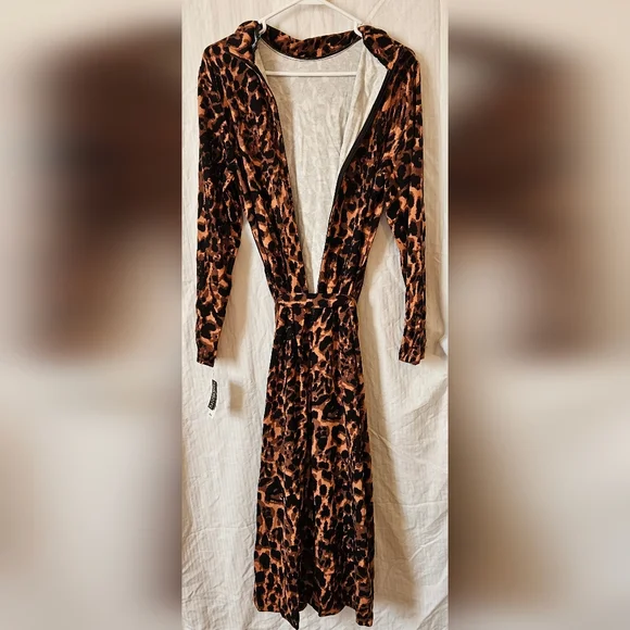 INC Stretch Midi Sheath Animal Print Pocketed Dress Size XL - Picture 5 of 5